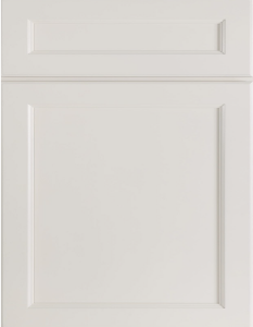 A white cabinet door